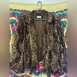 Vintage Versailles Collection Leopard Print Jacket